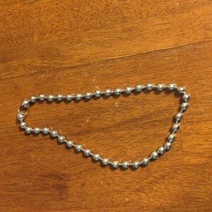 5/$20. Silver Metal Beaded Neckace